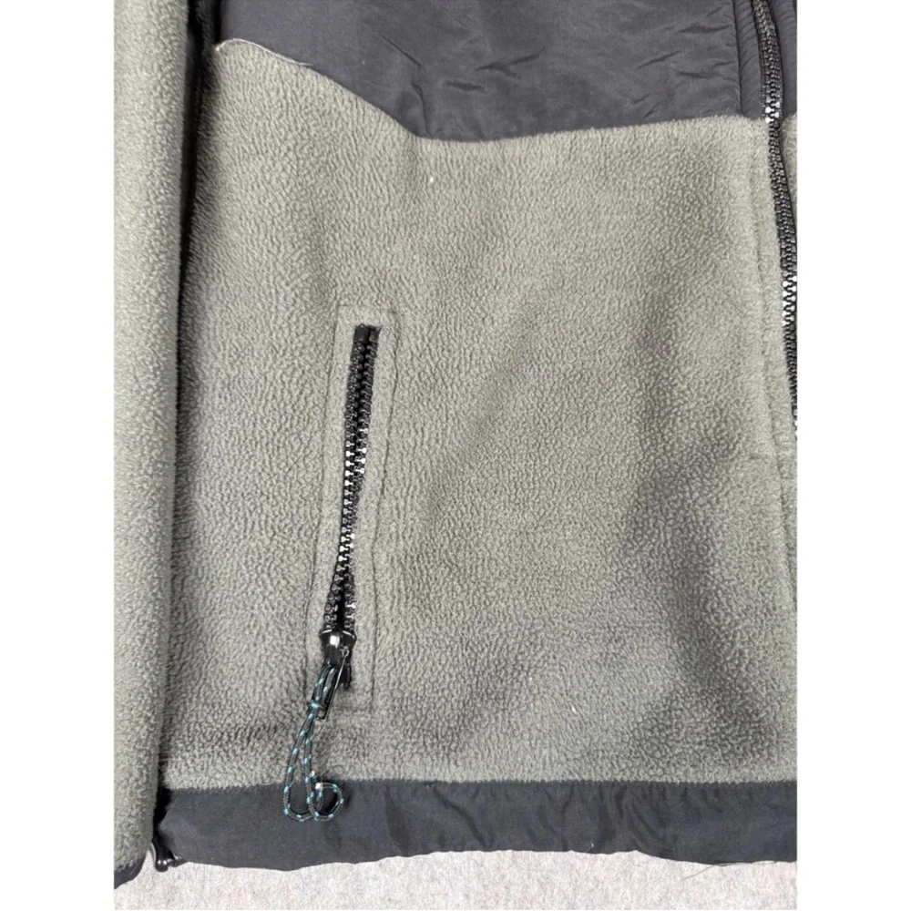 Polar Edge Fleece Jacket Boy's M(10/12) Black Gray Colorblock Long Sleeve Zip-Up